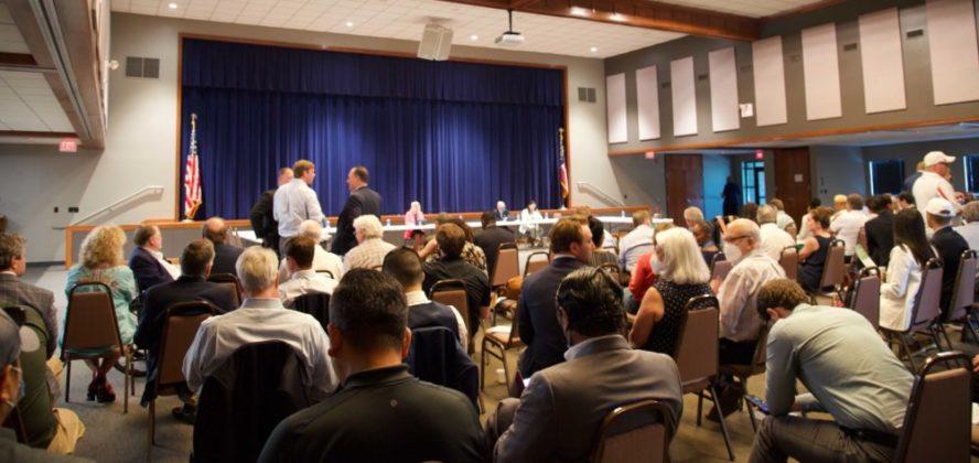 A crowded room of nearly 200 people attended the announcement of THC oil production license winners in Rock Spring, Georgia on Saturday.