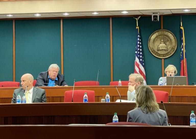 Dr. Jean Martin provides testimony on CANDOR’s benefits to Dr. Rob Schreiner, Dr. John Antalis, Rep. Matt Hatchett and Rep. Sharon Cooper Thursday, July 29, 2021 during a hearing before a subcommittee of the Georgia House Health and Human Services Committee.
