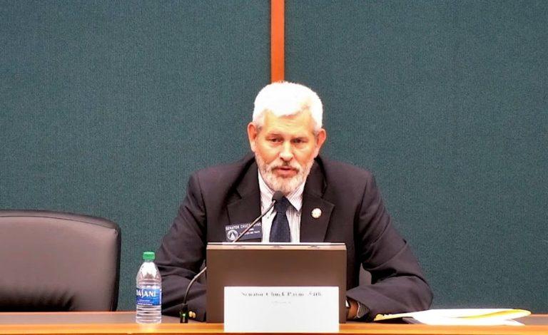 Committee Chairman Chuck Payne, a Republican senator from Dalton, opened Thursday’s Senate Study Committee on Age of Mandatory Education.