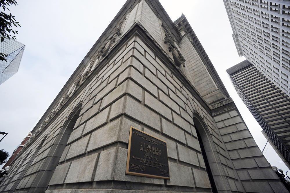 This July 21, 2012, file photo photo, shows the exterior of the U.S. Courthouse for the 11th U.S. Circuit Court of Appeals in Atlanta