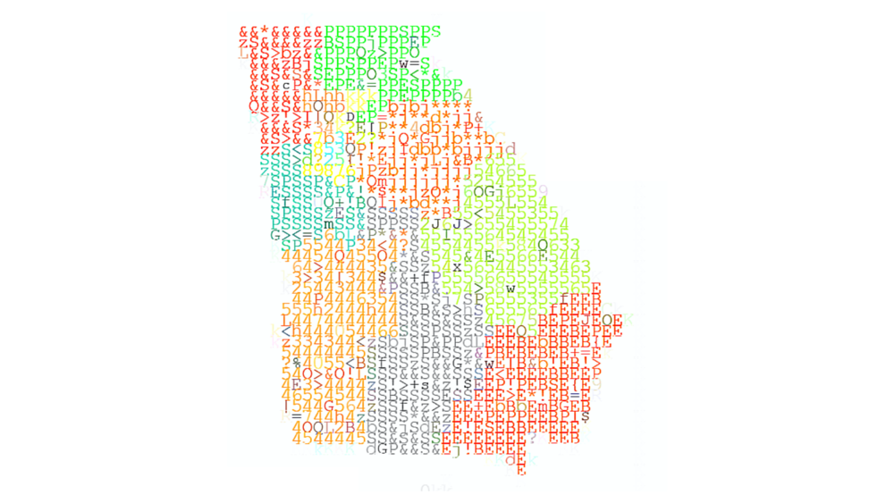 An illustration of Georgia's draft congressional map.