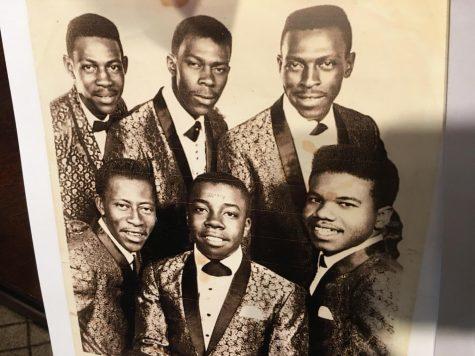 The original Cotton Brothers gospel quartet is pictured here with their guitar and bass players.