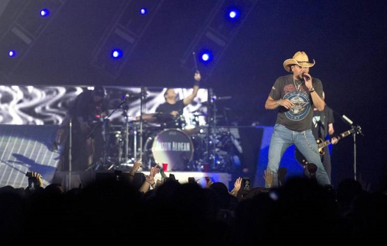 Jason Aldean performs to a sold-out crowd at the Macon Coliseum during the “Concert For The Kids” Aug. 11, 2017. All proceeds from the concert were donated to the Beverly Knight Olson Children’s Hospital, Navicent Health.