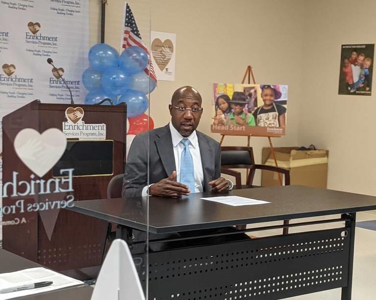 Sen. Raphael Warnock in Columbus