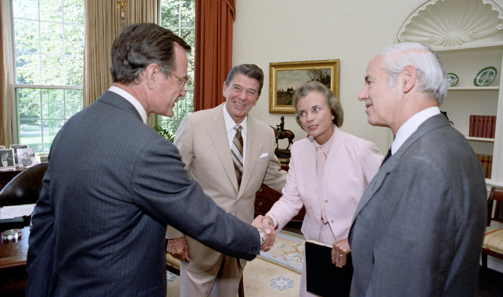 Sandra Day O'Connor at the White House