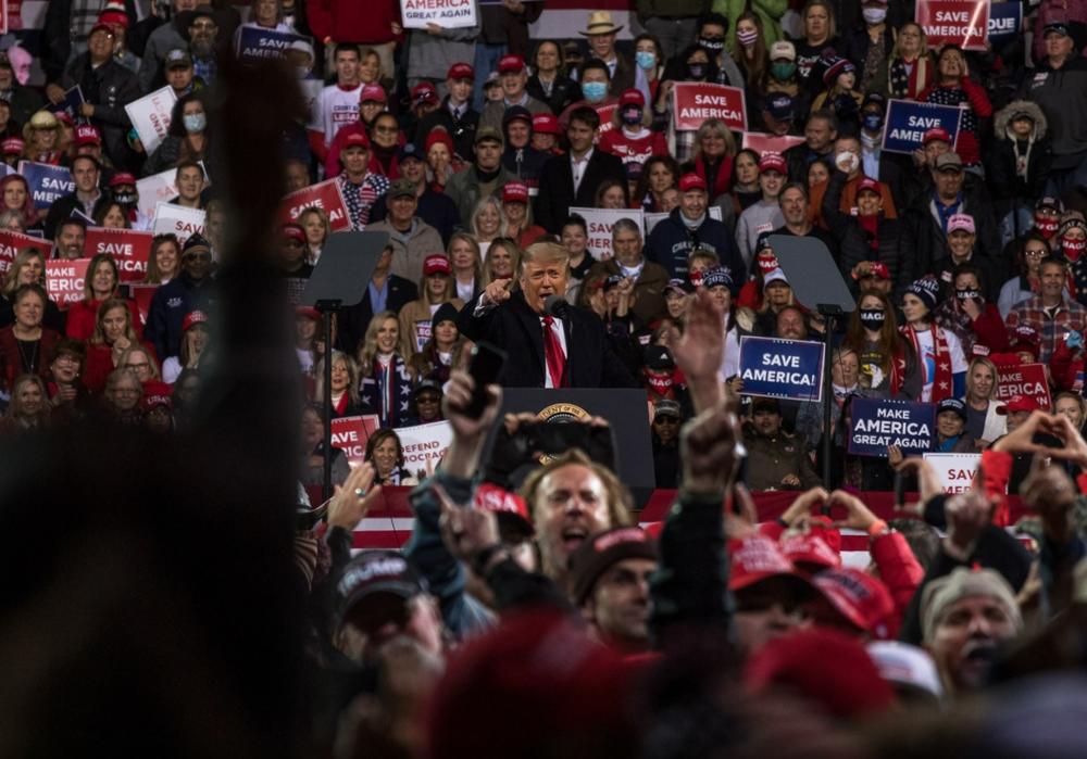 Former President Donald Trump rally