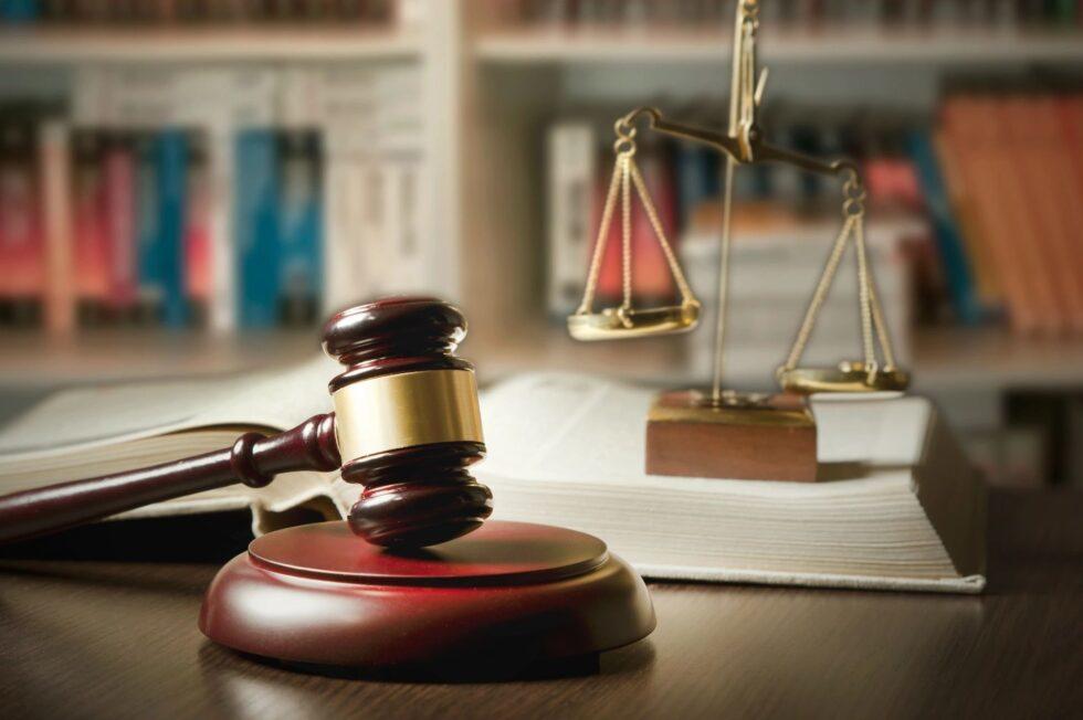 Judges gavel in courtroom