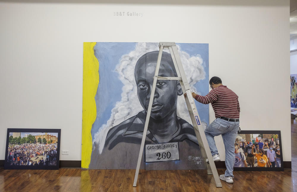 Kevin Lewis' portrait of George Stinney. 