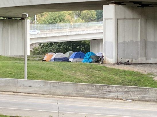 Homeless camp under Atlanta interstate