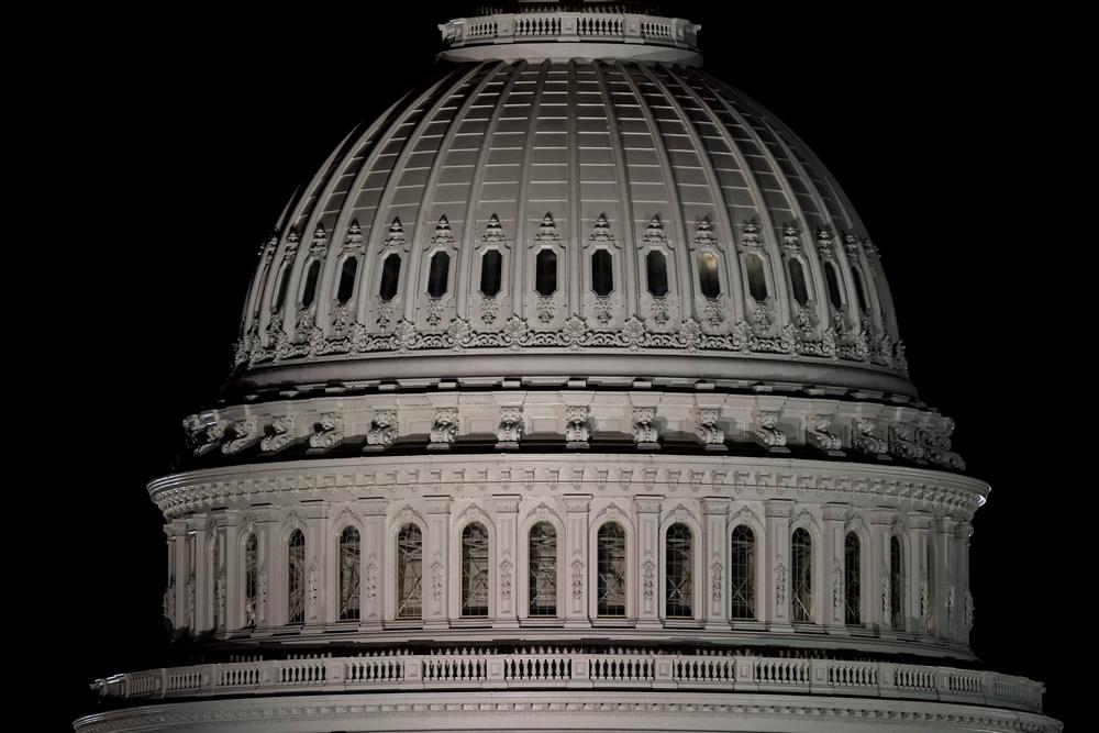 The U.S. Capitol dome is seen in Washington, Friday, Jan. 14, 2022. 