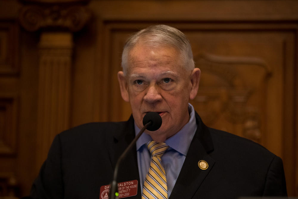 House Speaker David Ralston presides over the 2022 State of the State Address.