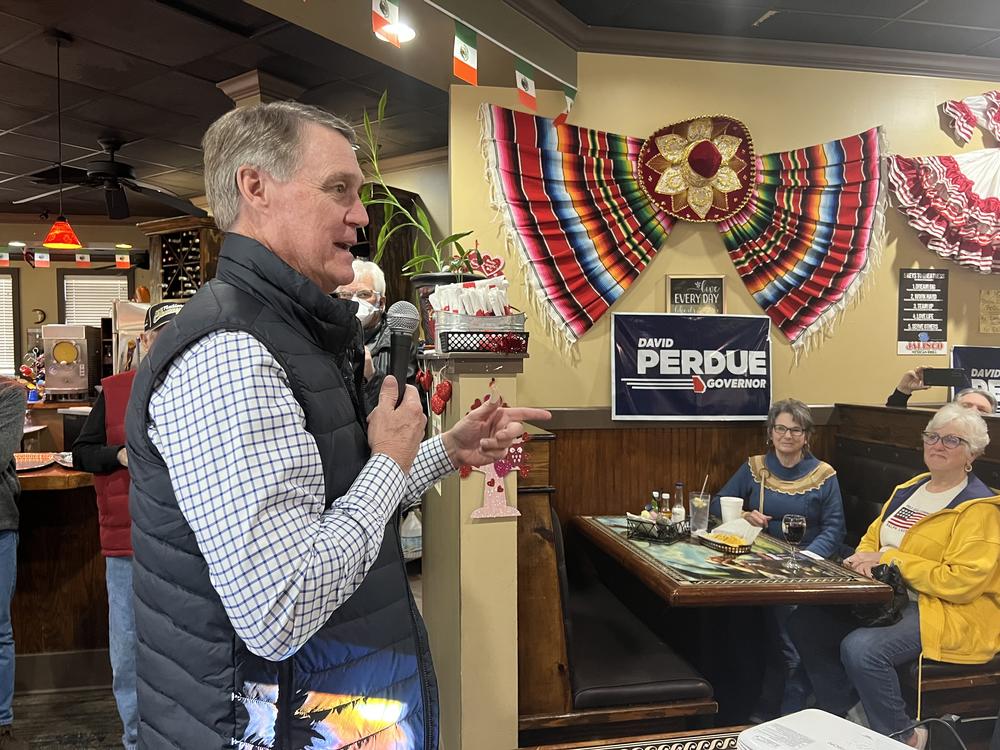 Former U.S. Senator David Perdue is rocking the boat with a Trump-backed primary challenge against Gov. Brian Kemp, and recent campaign events shows there is an audience for his message.