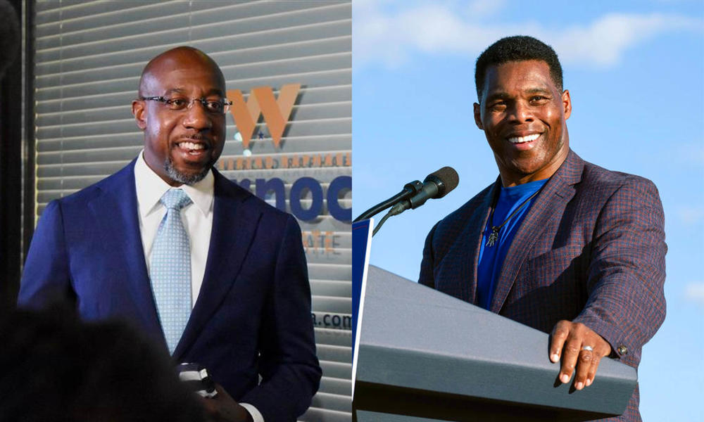 Democratic Georgia Sen. Raphael Warnock and Republican candidate Herschel Walker were among the top fundraisers in the country during the final months of 2021.