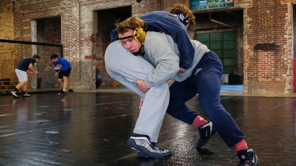 Tattnall Square Academy wrestler Grady Tisdale practices at Macon’s Rush Mixed Martial Arts gym. The only member of his high school wrestling team, Tisdale is one of the best wrestlers in Georgia at his weight class.