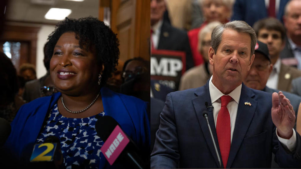 Democrat Stacey Abrams and Gov. Brian Kemp