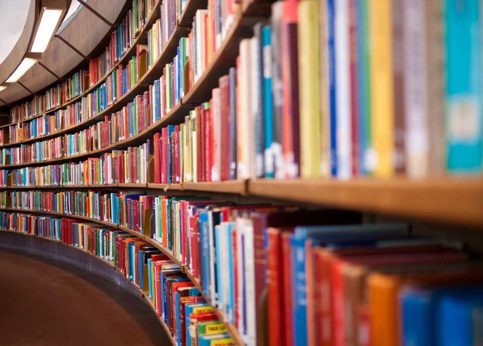 Library bookshelf