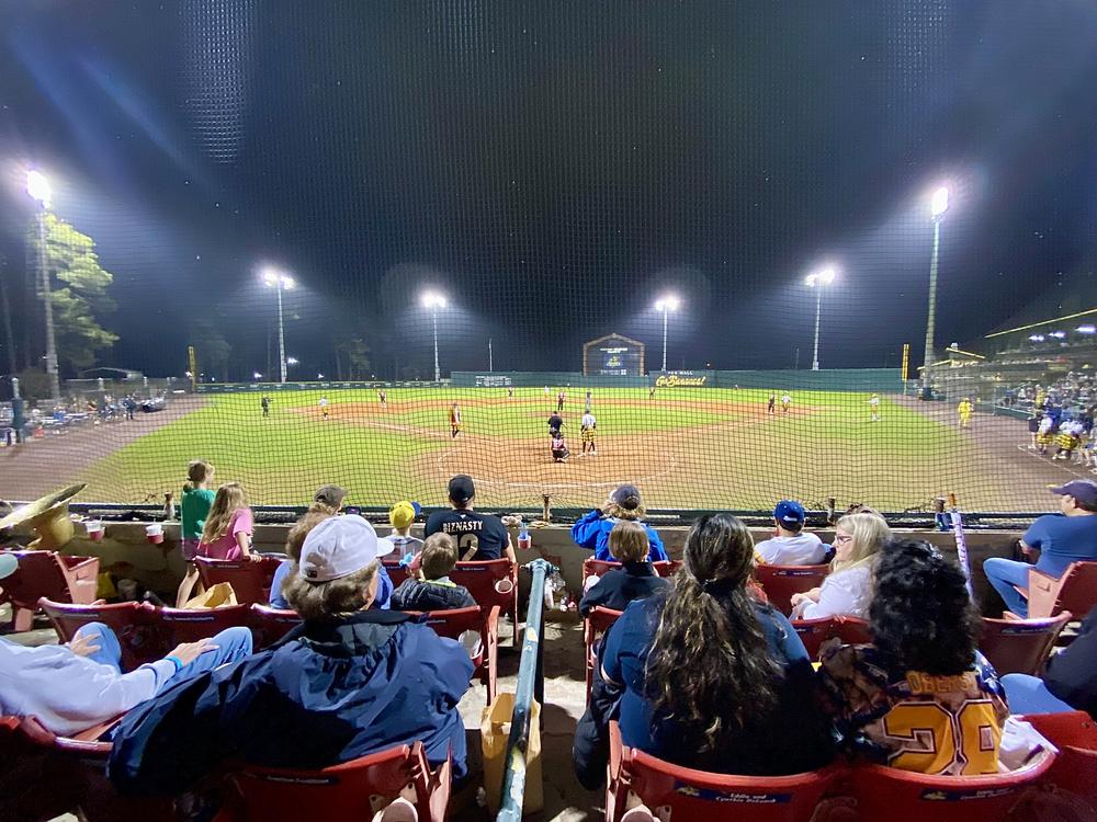 Fans take in opening night of the 2022 Banana Ball World Tour at Grayson Stadium in Savannah.