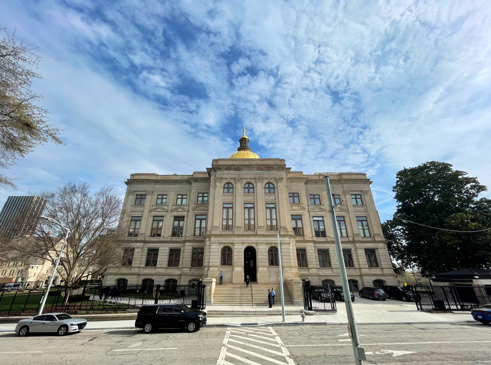 A photo of a the state capitol in Atlanta, Georgia.