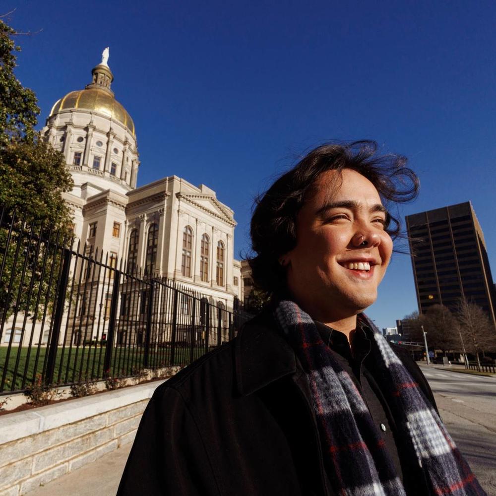Bentley Hudgins is a 28-year-old Mercer University graduate running in Georgia House District 90. They could become Georgia’s first nonbinary state legislator. 