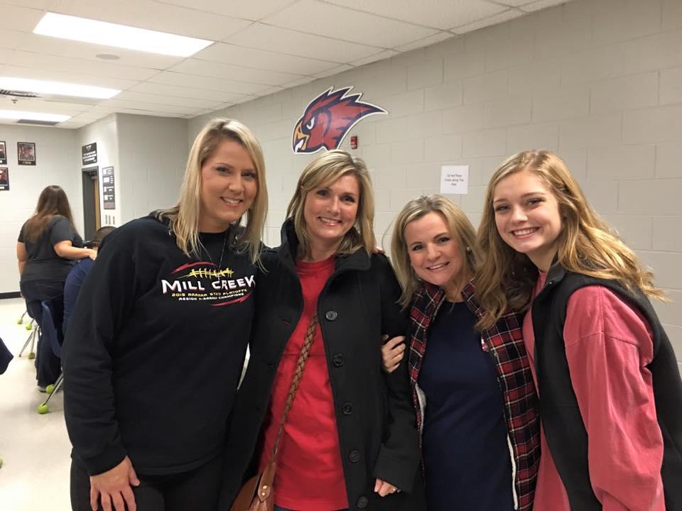 The wives of Head Coaches Jarvis, Dyer and Lovelady