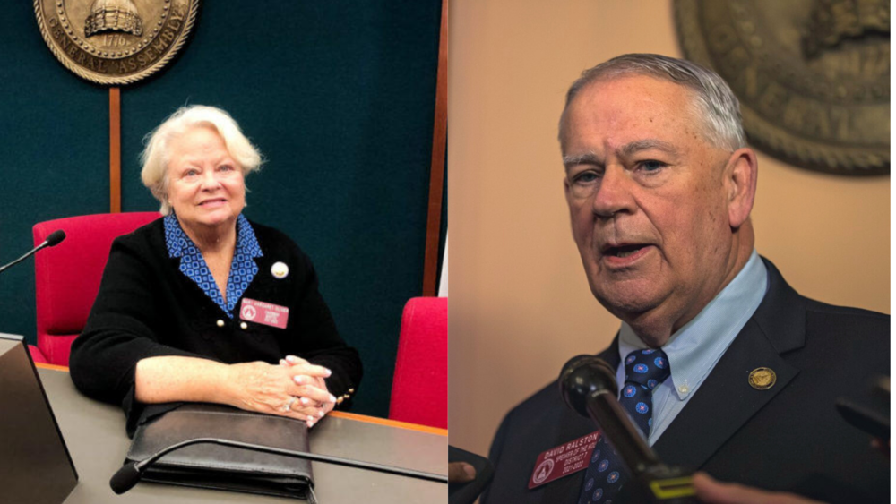 Side by side photos of Mary Margaret Oliver and David Ralston.