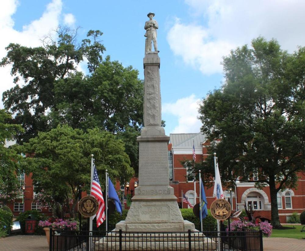 A Confederate monument in downtown McDonough was removed almost two years ago.