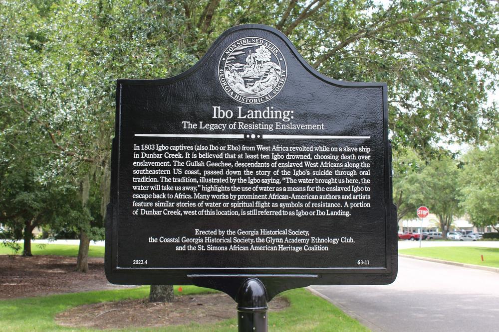 Igbo Landing marker