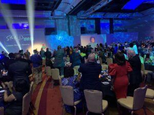  Stacey Abrams, who is running again for governor, brought Democratic party faithful to their feet Friday night. 