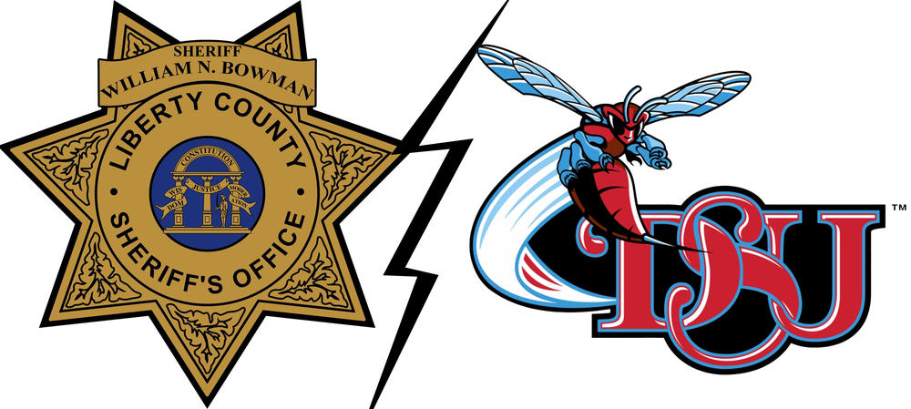 Liberty County Sheriff's Office and Delaware State University logos