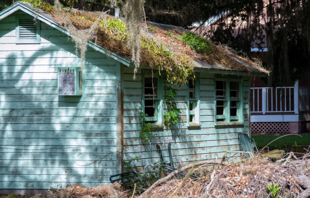 The Sapelo Island Medical Facility hasn’t been used in over 20 years. The clinic building sits, abandoned. 