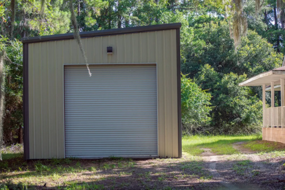 Sapelo Island doesn’t have a professional fire department, but it does have a fire truck for the island’s volunteers. The truck was recently put in this shelter. 