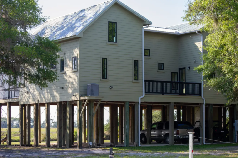 While there are some building limits for those living on Sapelo Island, larger homes are being built. This one belongs to Dennis Coleman and has 2,887 square feet, according to county records. 