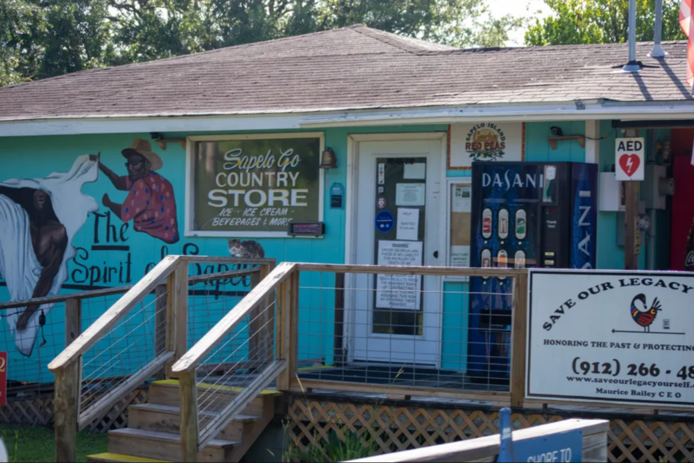Maurice Bailey owns the only store located on Sapelo Island.
