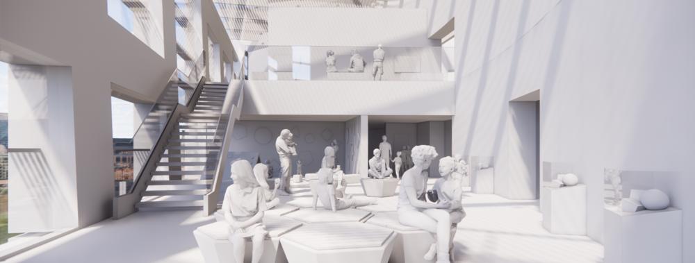 Conceptual rendering of the Telfair Children's Art Museum