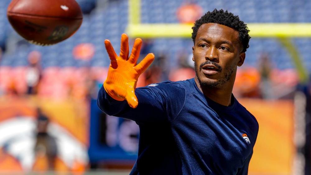 2018 file photo. Denver Broncos wide receiver Demaryius Thomas