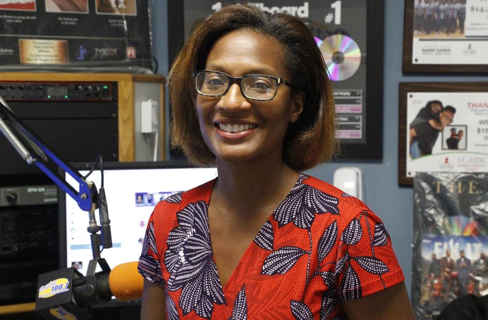 Davis Broadcasting Vice President Geniece Granville at one of her studios in Columbus, Ga.