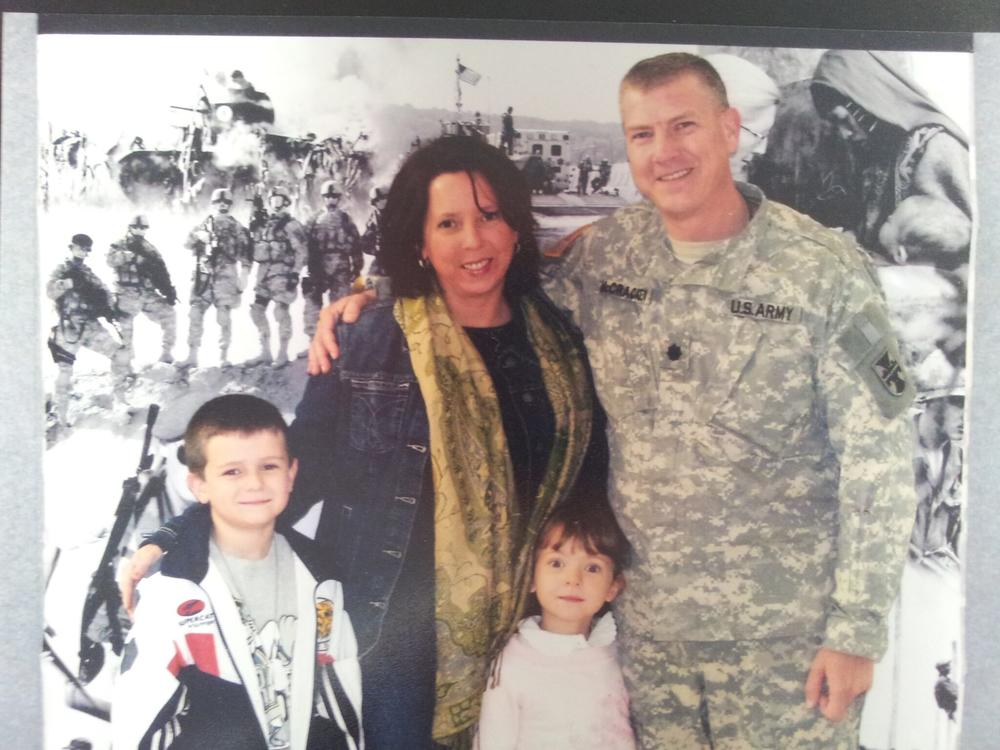  David McCracken died of brain cancer in 2011 after serving in Iraq. He's seen here with his wife, Tammy, and their kids in this February 2008 photo. Contributed photo 