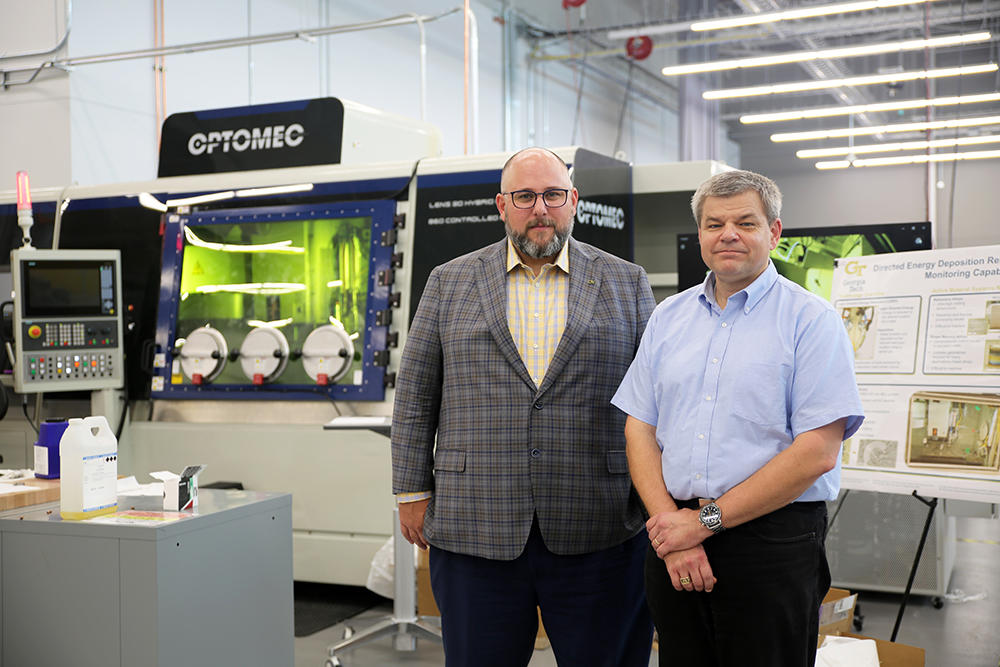 The Advanced Manufacturing Pilot Facility at Georgia Tech is shown.