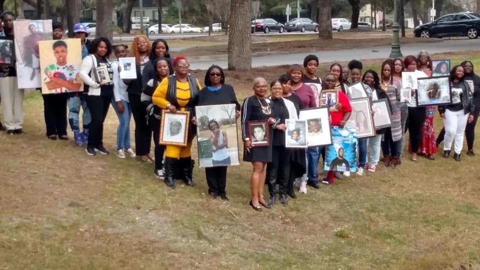 Mothers gathered to advocate for sons killed in Savannah. Courtesy of Linda Wilder Bryan