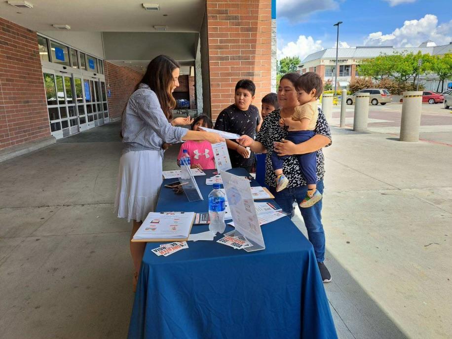 Greater Georgia, a organization founded in 2021 by former U.S. Sen. Kelly Loeffler to promote conservive candidates, has targeted Hispanic voters with roundtable discussions and events like a July 28 voter registration drive at a Supermercado in DeKalb County.