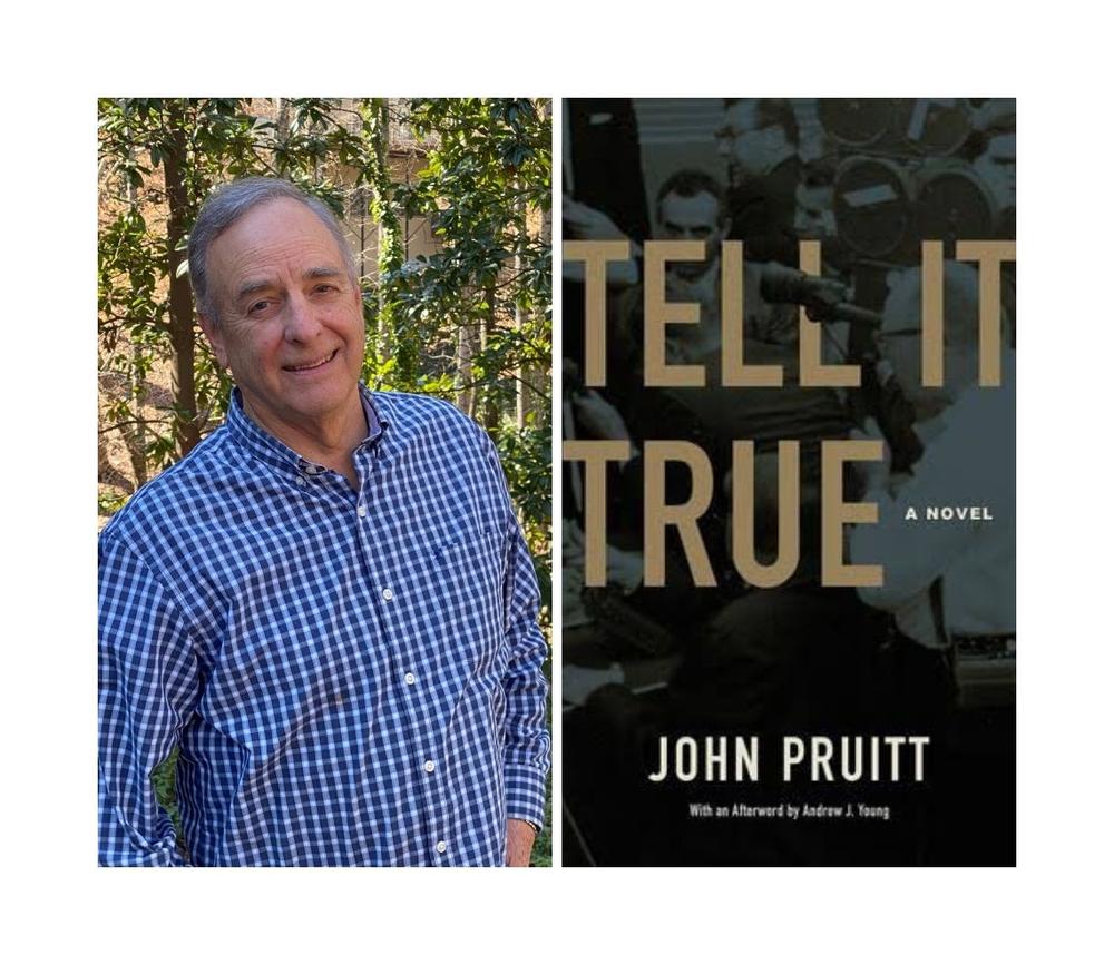 Author John Pruitt and his latest novel, Tell It True