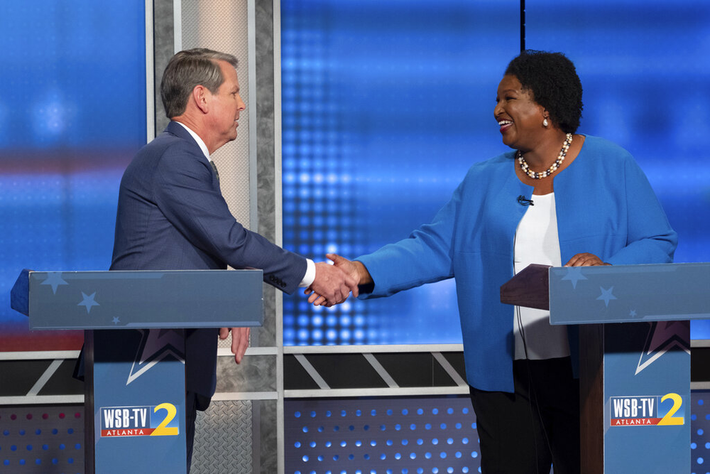 Kemp, Abrams debate