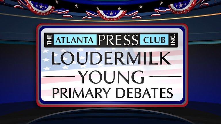 Atlanta Press Club Loudermilk-Young Debate Series logo.