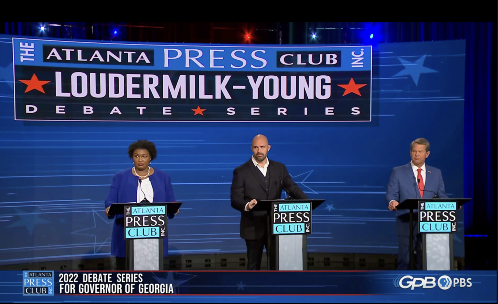 Stacey Abrams, Shane Hazel, Brian Kemp