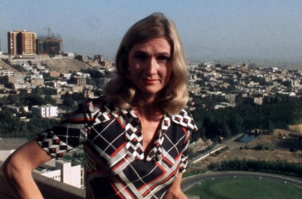 Journalist Hilary Brown in Iran, 1974.