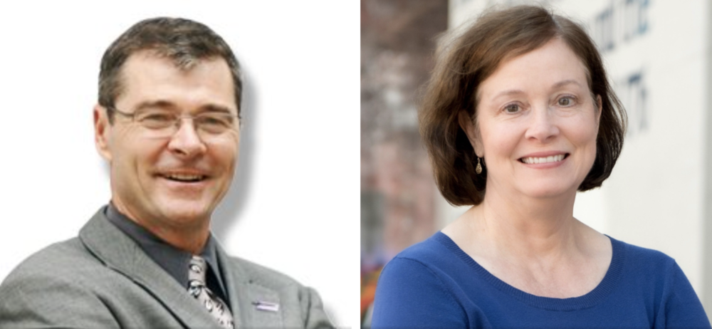 Tim Echols and Patty Durand split image