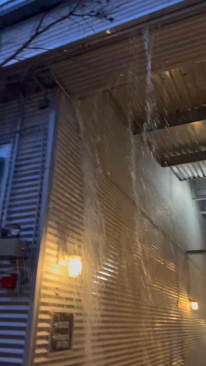 Burst pipes flood Freedom Height Lofts in Old Fourth Ward in Atlanta after Christmas weekend 2022.