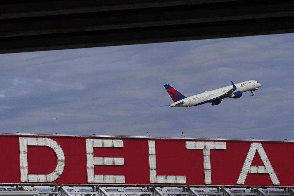 A Delta Air Lines plane takes off from Hartsfield-Jackson Atlanta International Airport in Atlanta, Nov. 22, 2022. Delta announced Thursday, Jan. 5, 2023, that it will provide free Wi-Fi service on most of its U.S. flights starting in February.