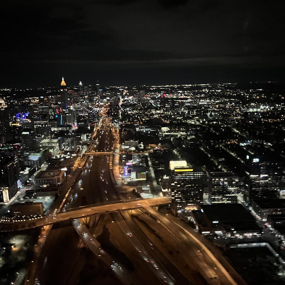 Night view of Atlanta.