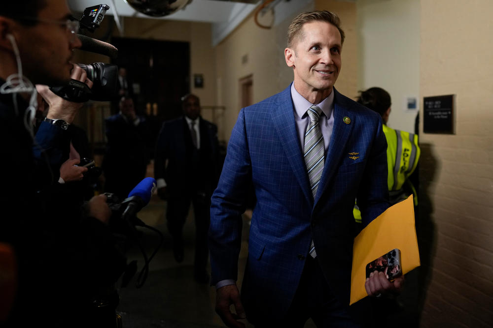 Rep.-elect Rich McCormick, R-Ga., walks past media during the opening day of the 118th Congress at the U.S. Capitol in Washington, Tuesday, Jan 3, 2023.